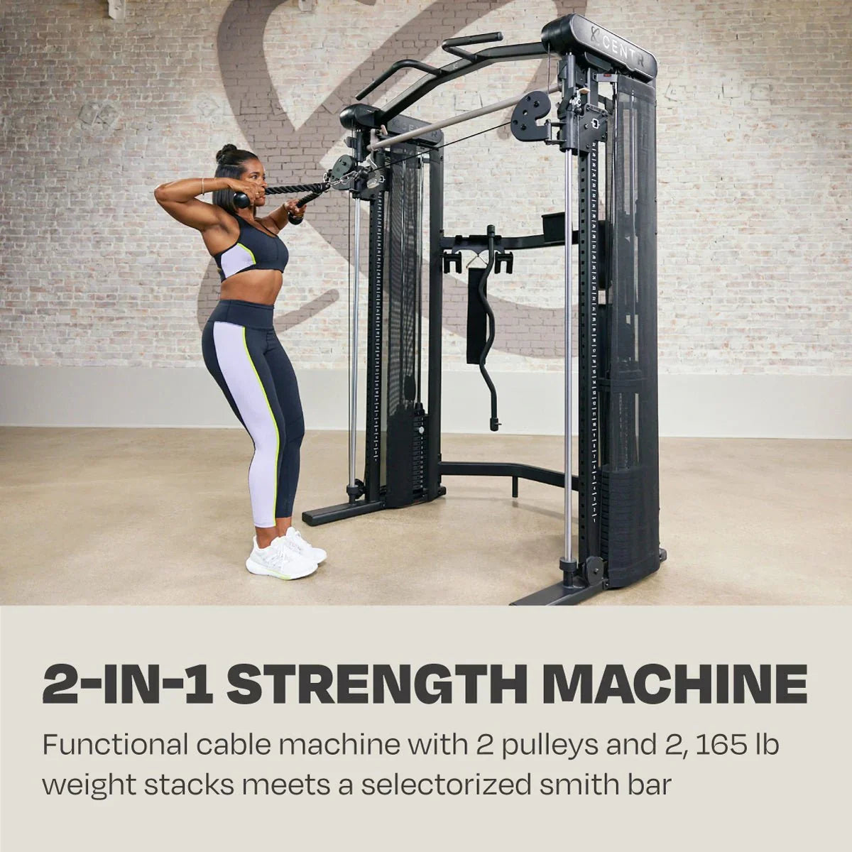 Centr 3 Home Gym Functional Trainer med Selectorized Smith Bar