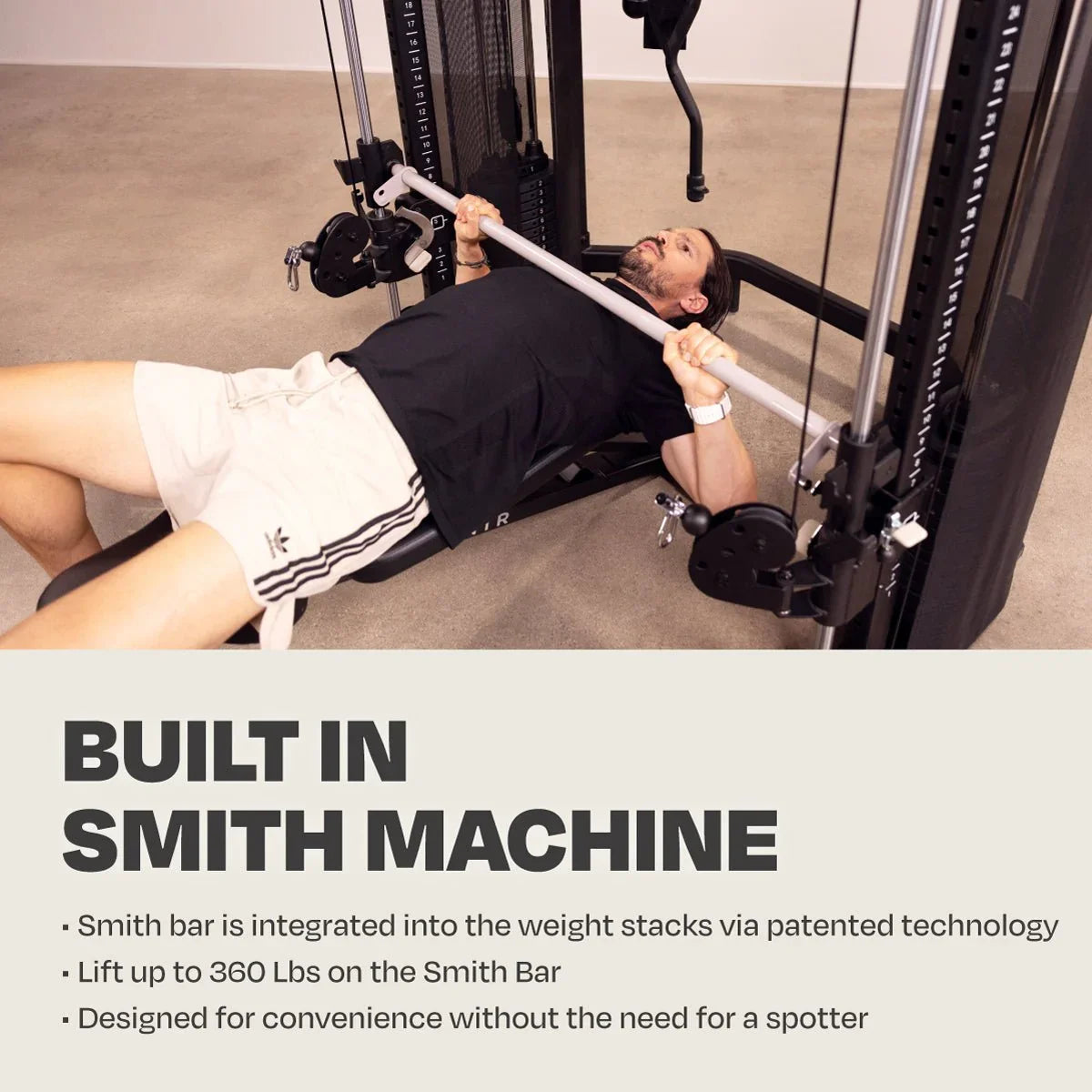 Centr 3 Home Gym Functional Trainer med Selectorized Smith Bar