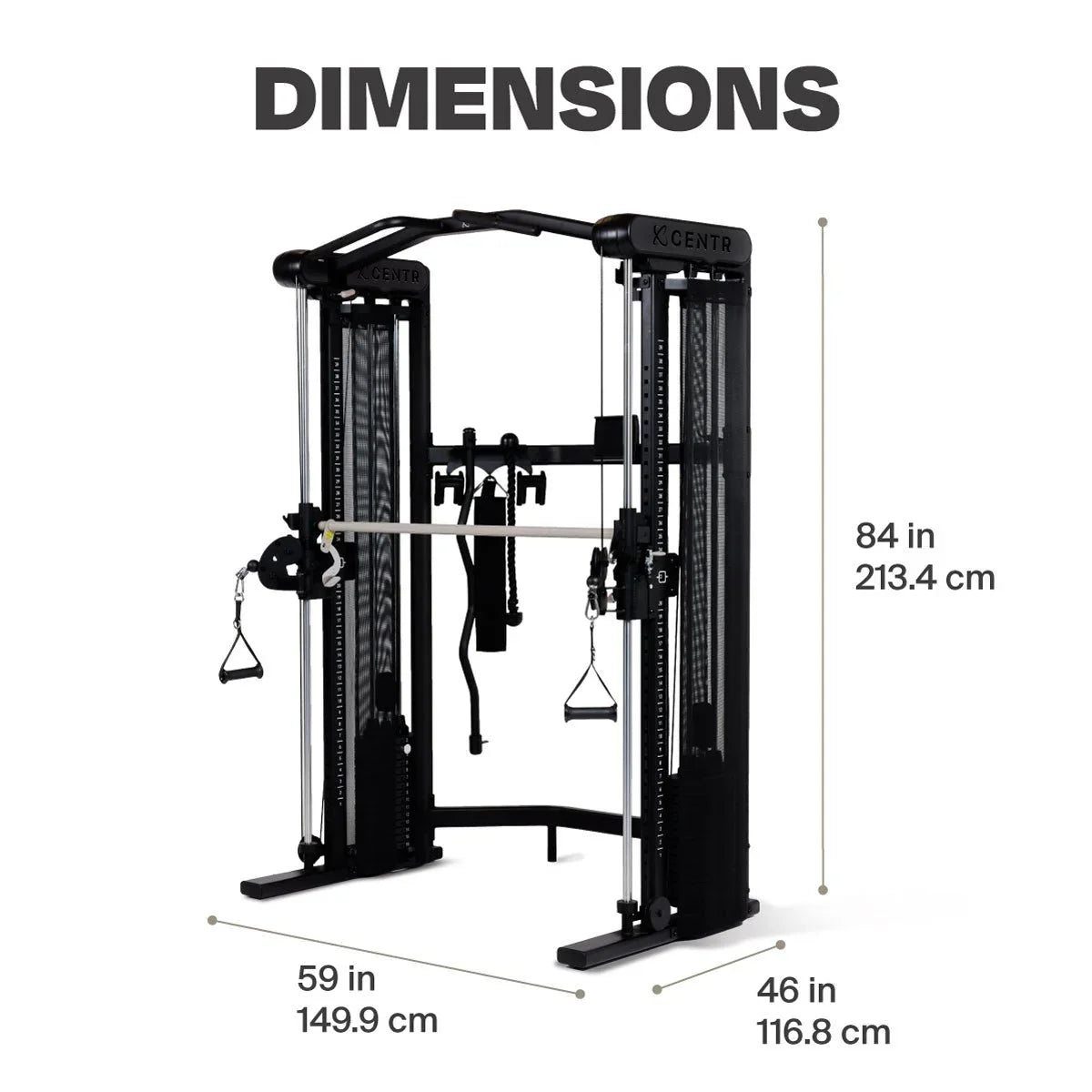 Centr 3 Home Gym Functional Trainer med Selectorized Smith Bar
