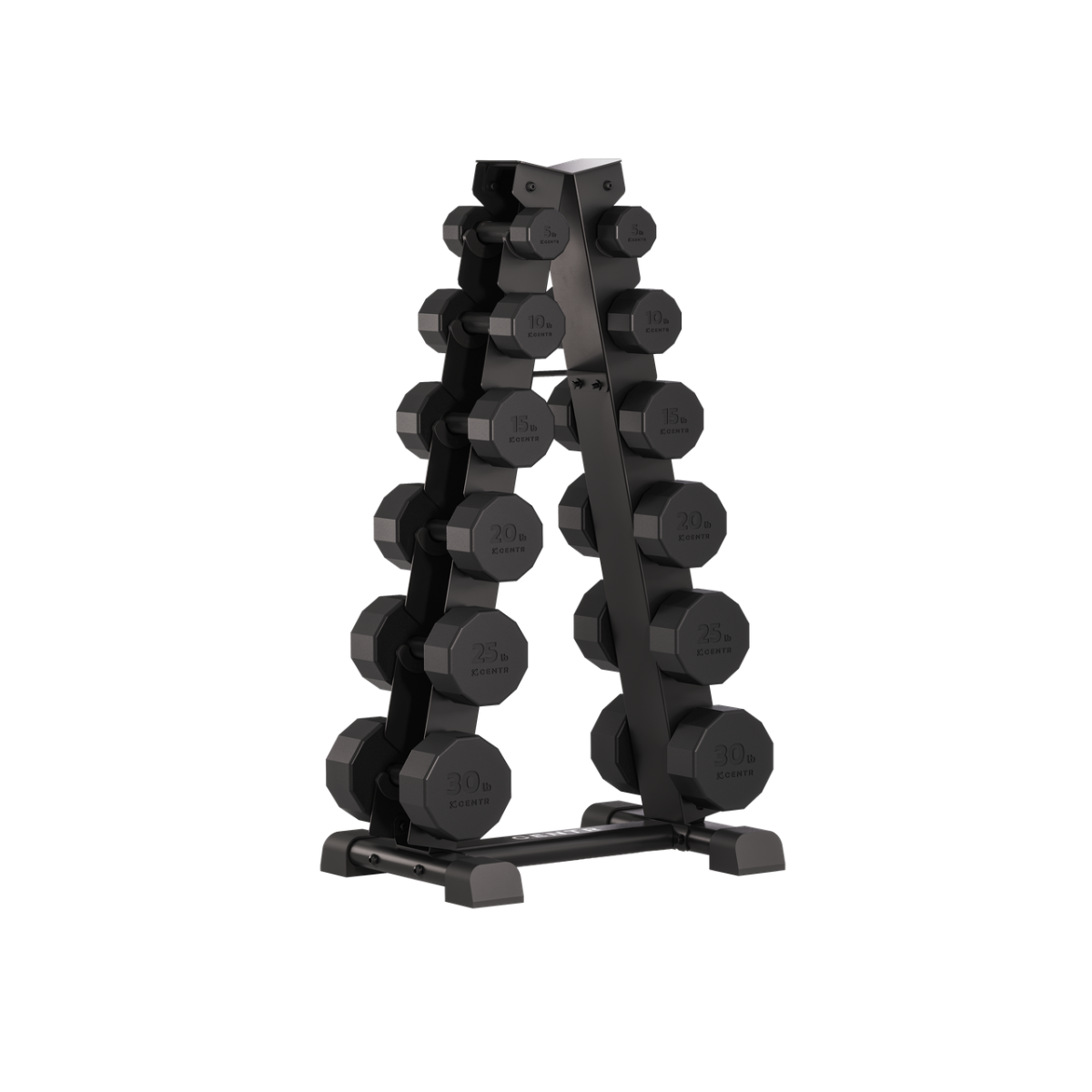 Dumbbell Tower with 12-Piece Dumbbell Set 4 - 14 kg | 92 kg with A-Frame Rack