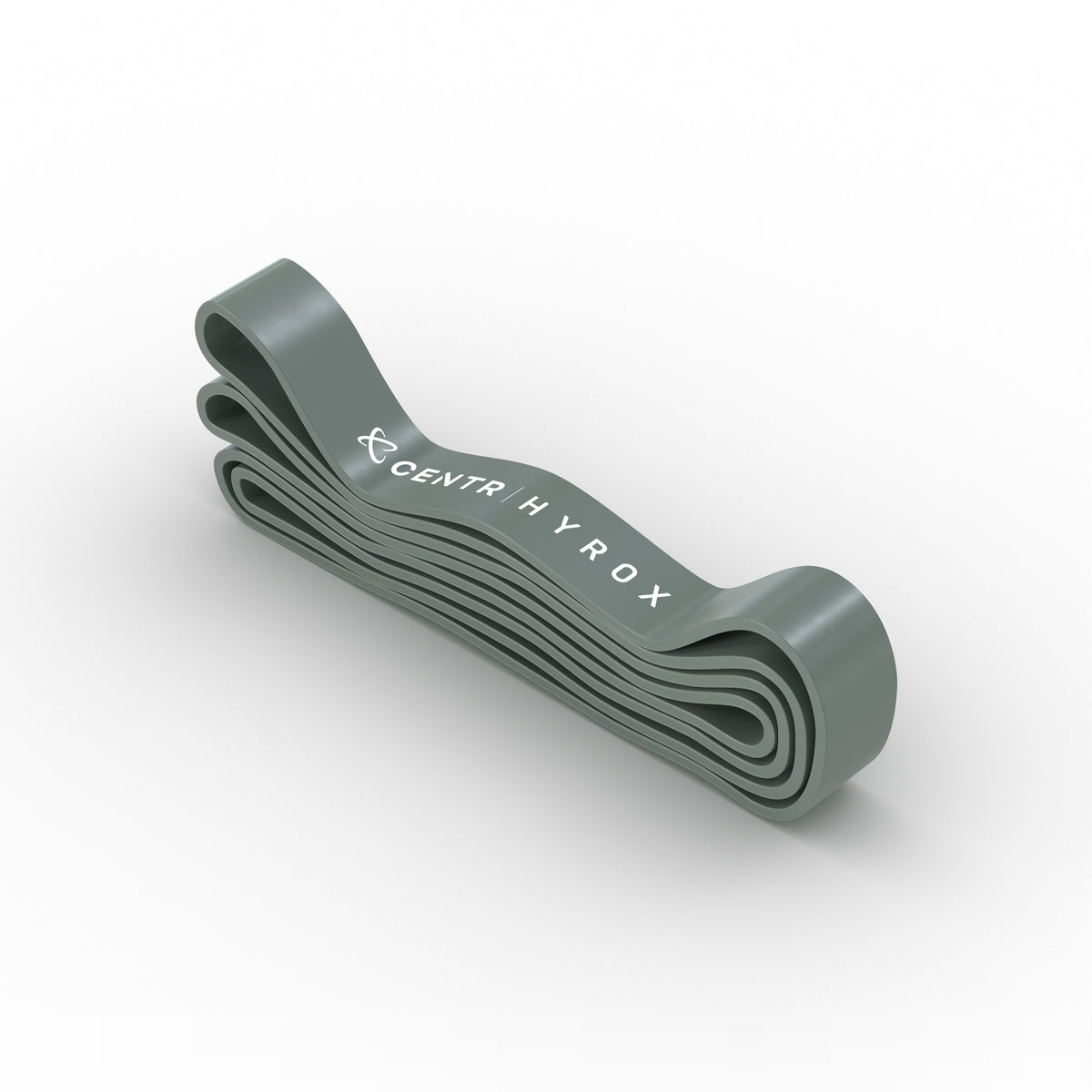 Centr x HYROX Perform Series latex resistance band - Cool Gray 11C - 65-175 lb - view 1