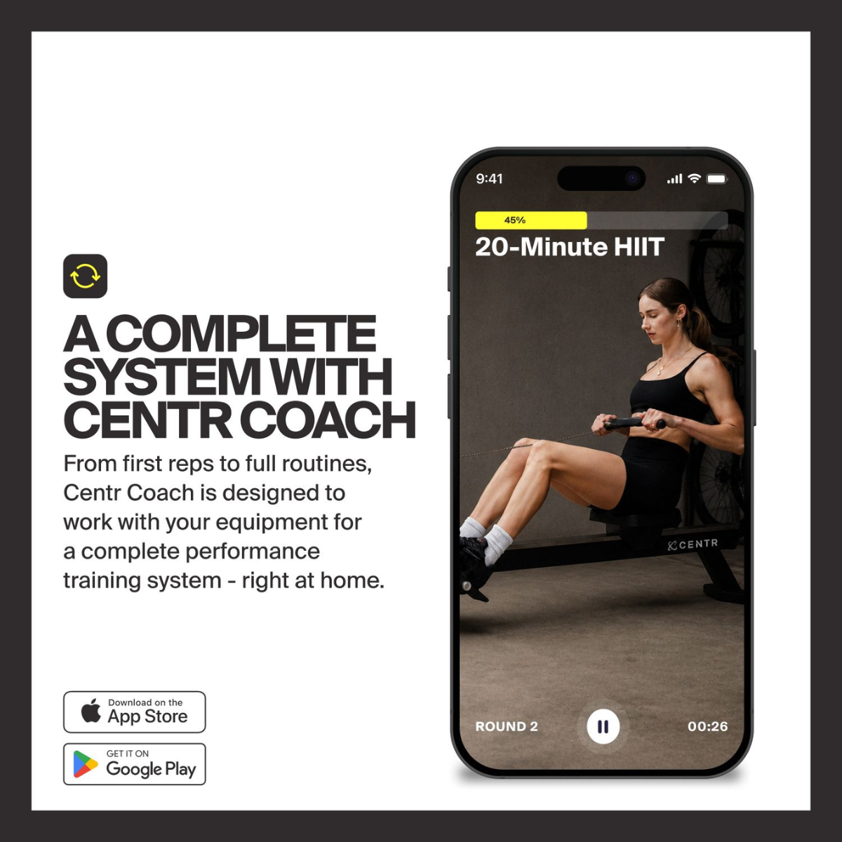 Centr Perform Series Rower