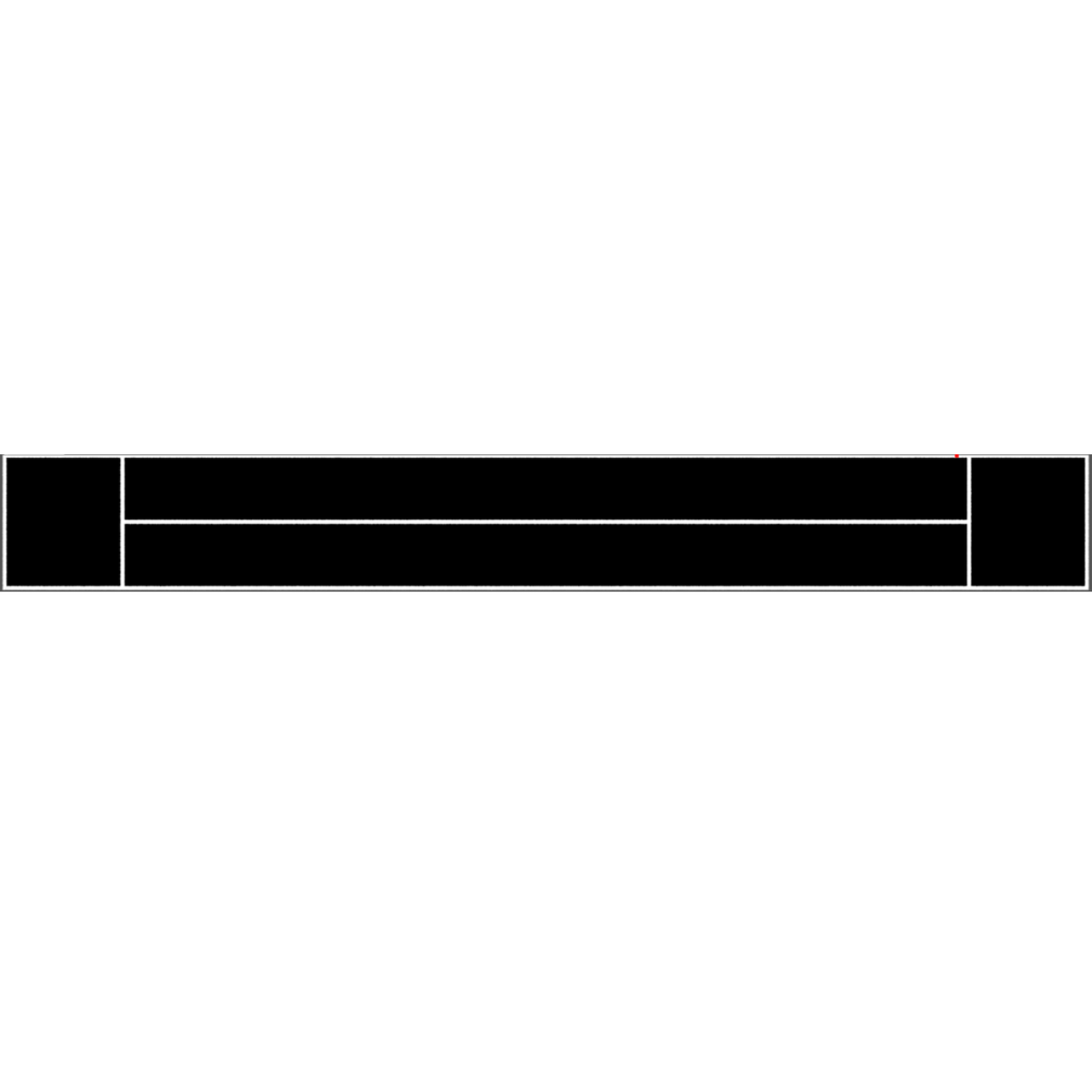 CENTR X HYROX 2 Lanes with End Zones - No Logos (16.2m L x 2m W | 348.75 ft²