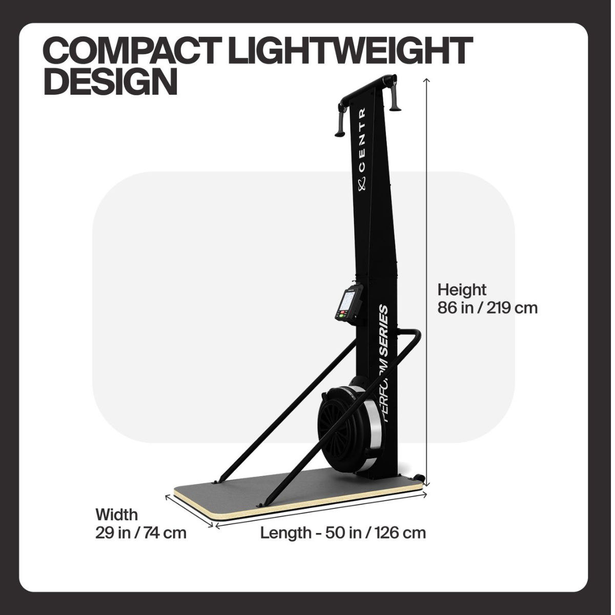 Centr Perform Series Ski Machine With Platform