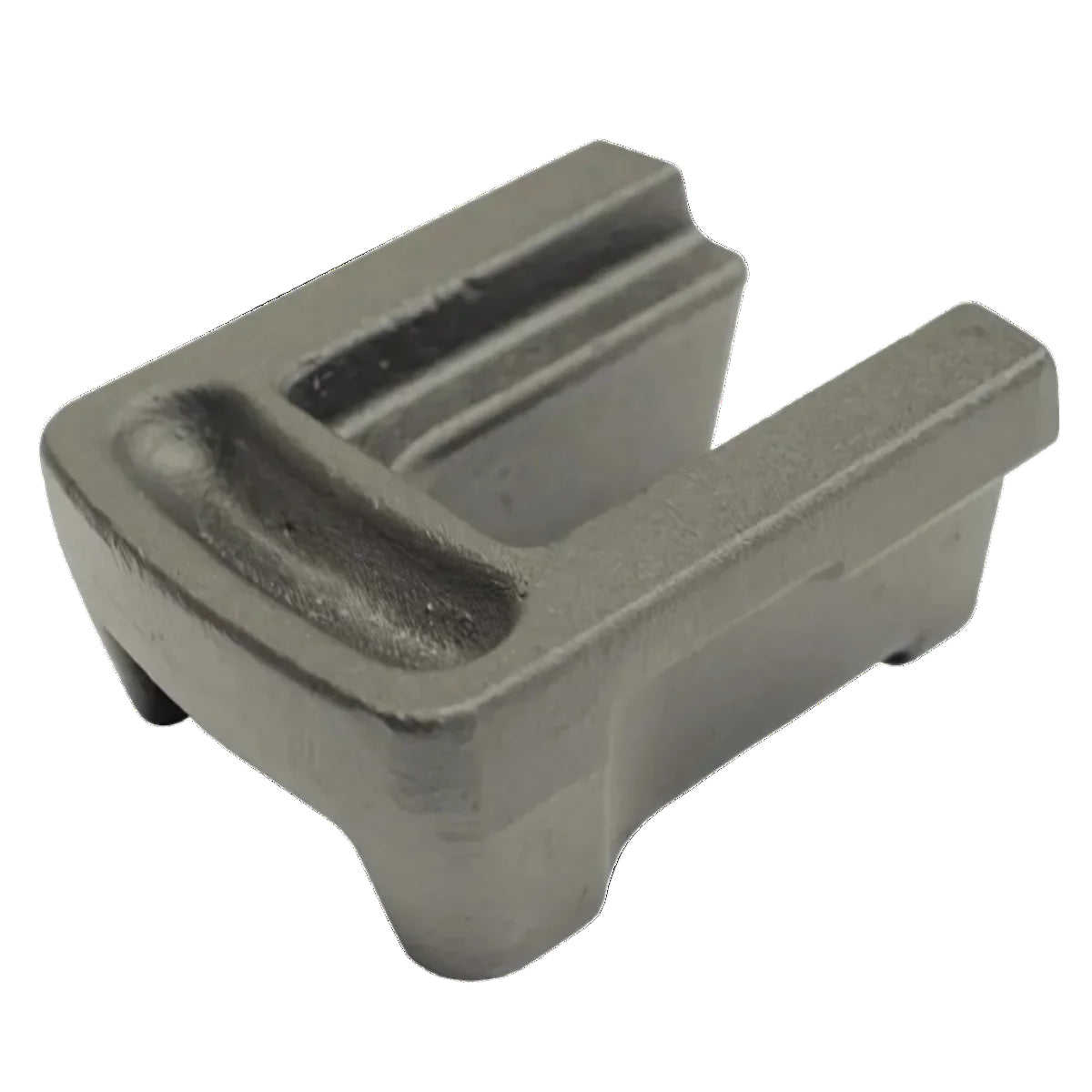 A gray 5lb add-on weight for a functional trainer or weight stack machine.