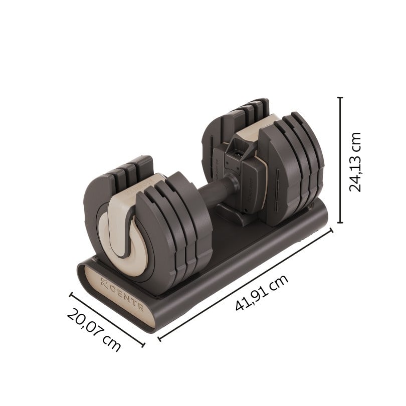Centr Smart Stack 50 reguleeritav hantel (paar – 5-50 naela hantel)