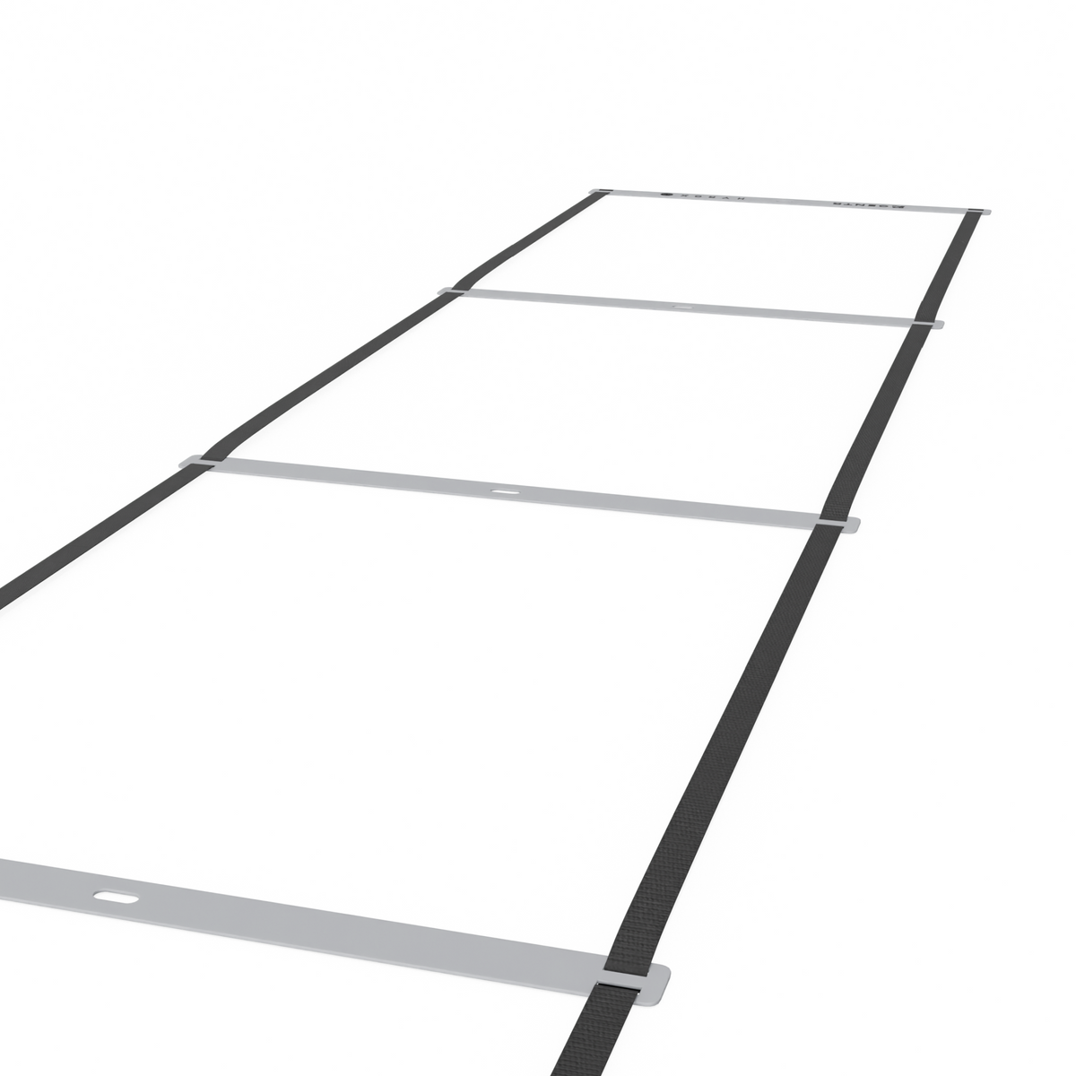 Centr x HYROX agility ladder extended on a white background
