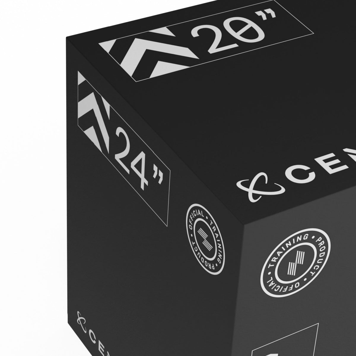 Height markings on the large Centr x HYROX foam plyo box