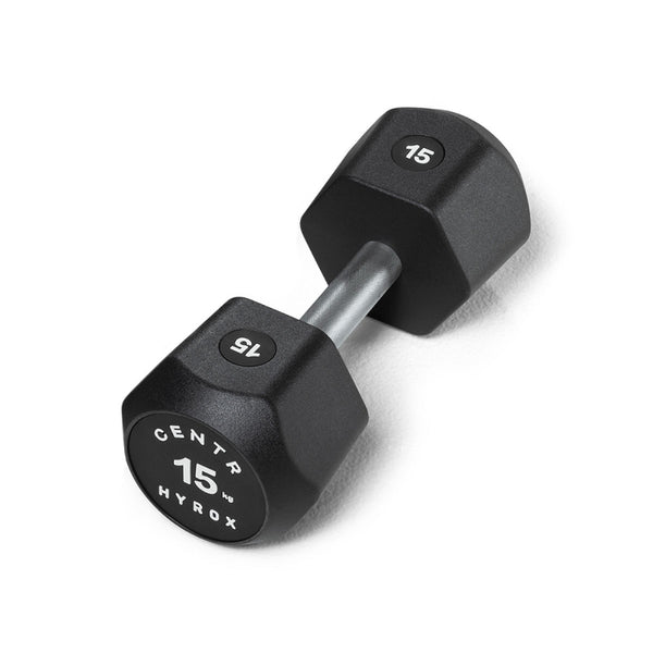 CENTR x HYROX 15 kg Urethane Dumbbell