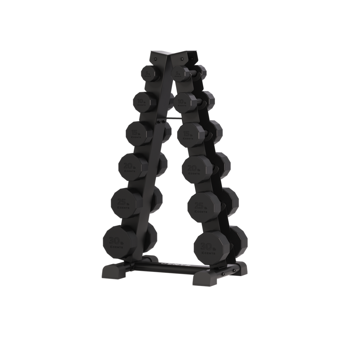 Dumbbell Tower with 12-Piece Dumbbell Set 4 - 14 kg | 92 kg with A-Frame Rack