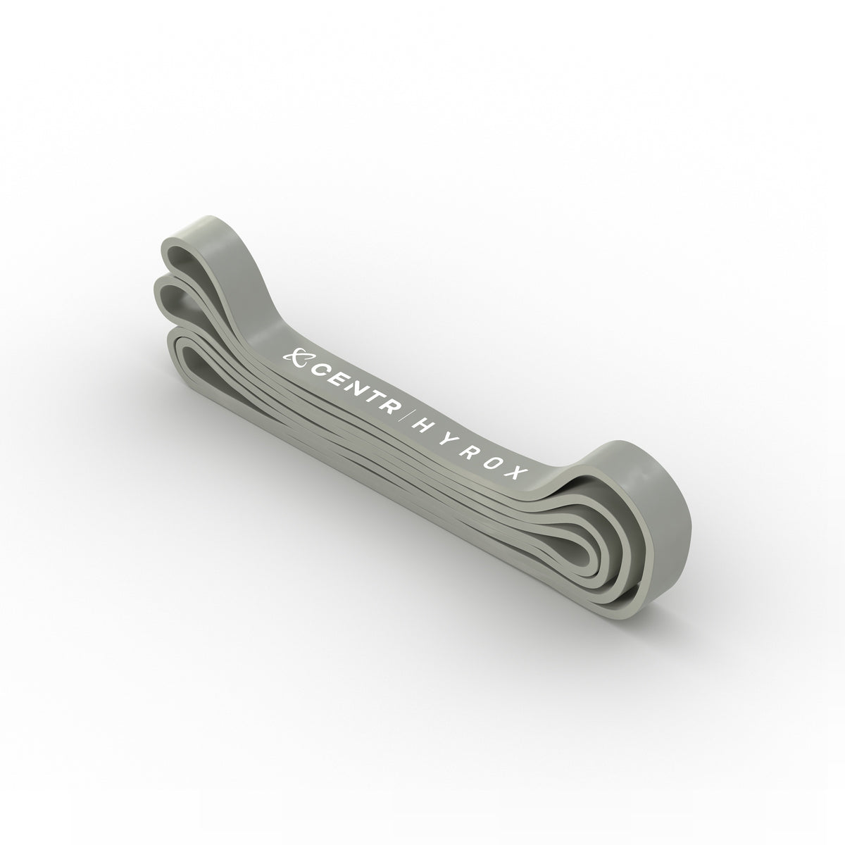 Centr x HYROX Perform Series latex resistance band - Cool Gray 10C - 50-125 lb - view 1