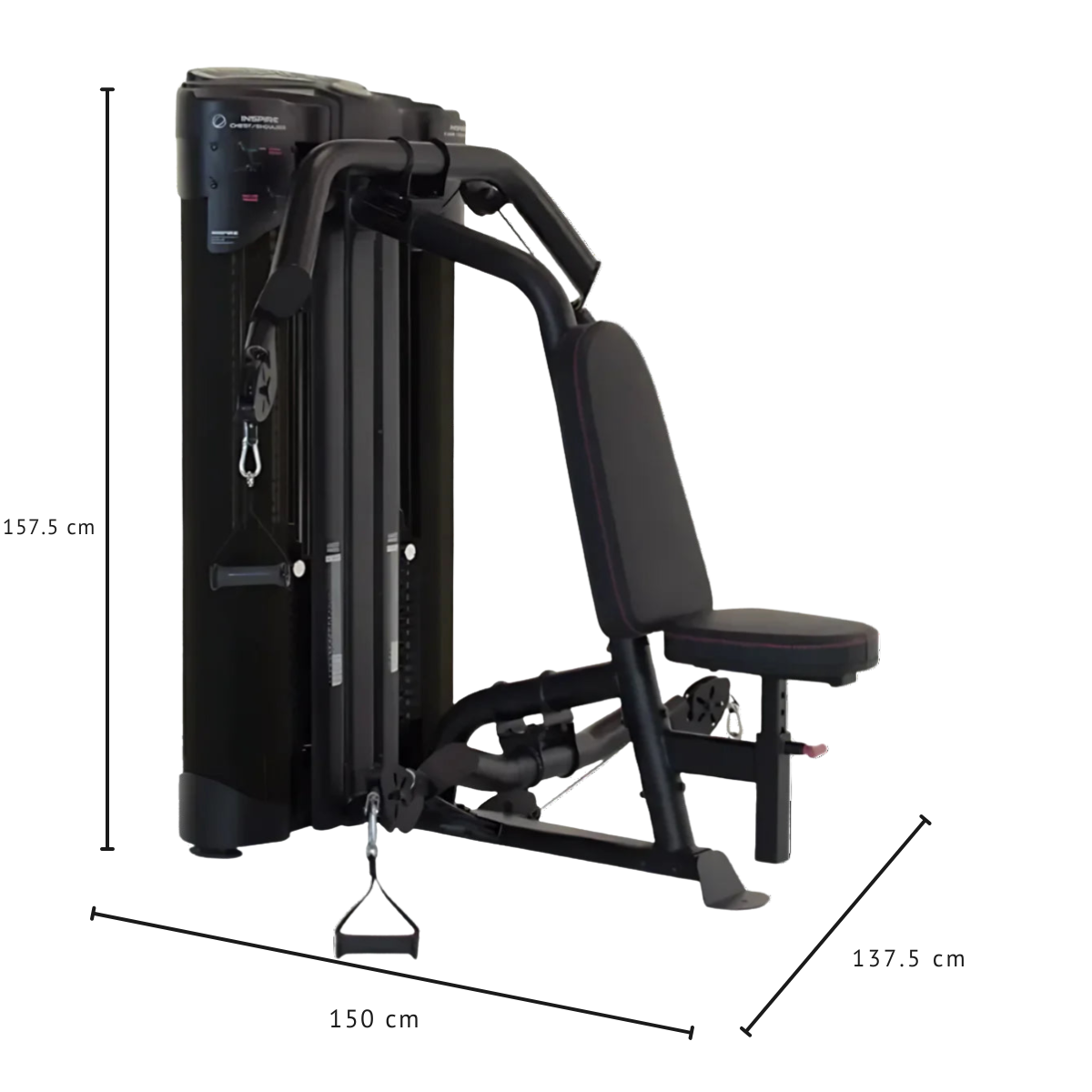 MÁQUINA SELECTORIZADA DUAL PARA PECHO Y HOMBROS COMERCIAL
