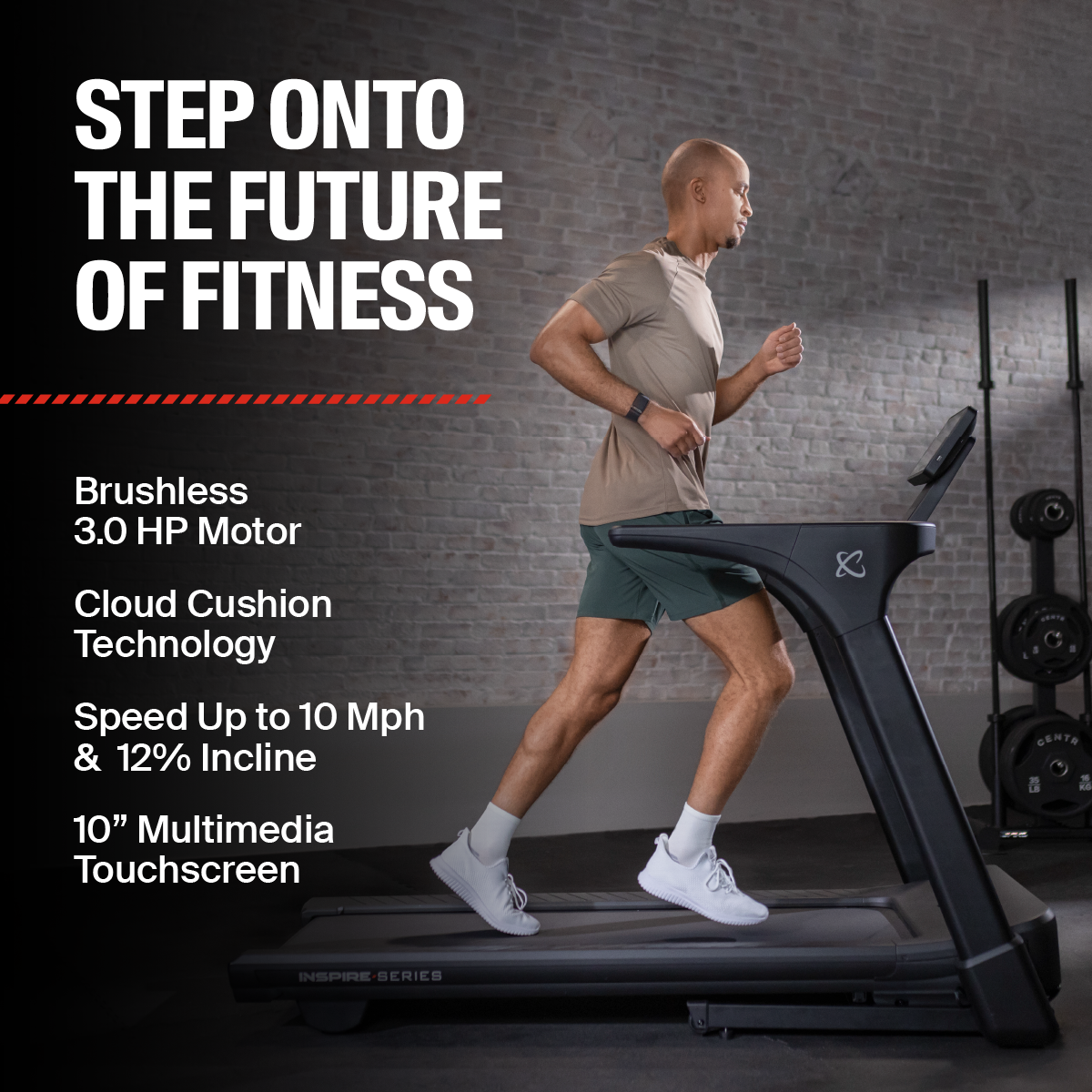 INSPIRE SERIES T4S FOLDING TREADMILL