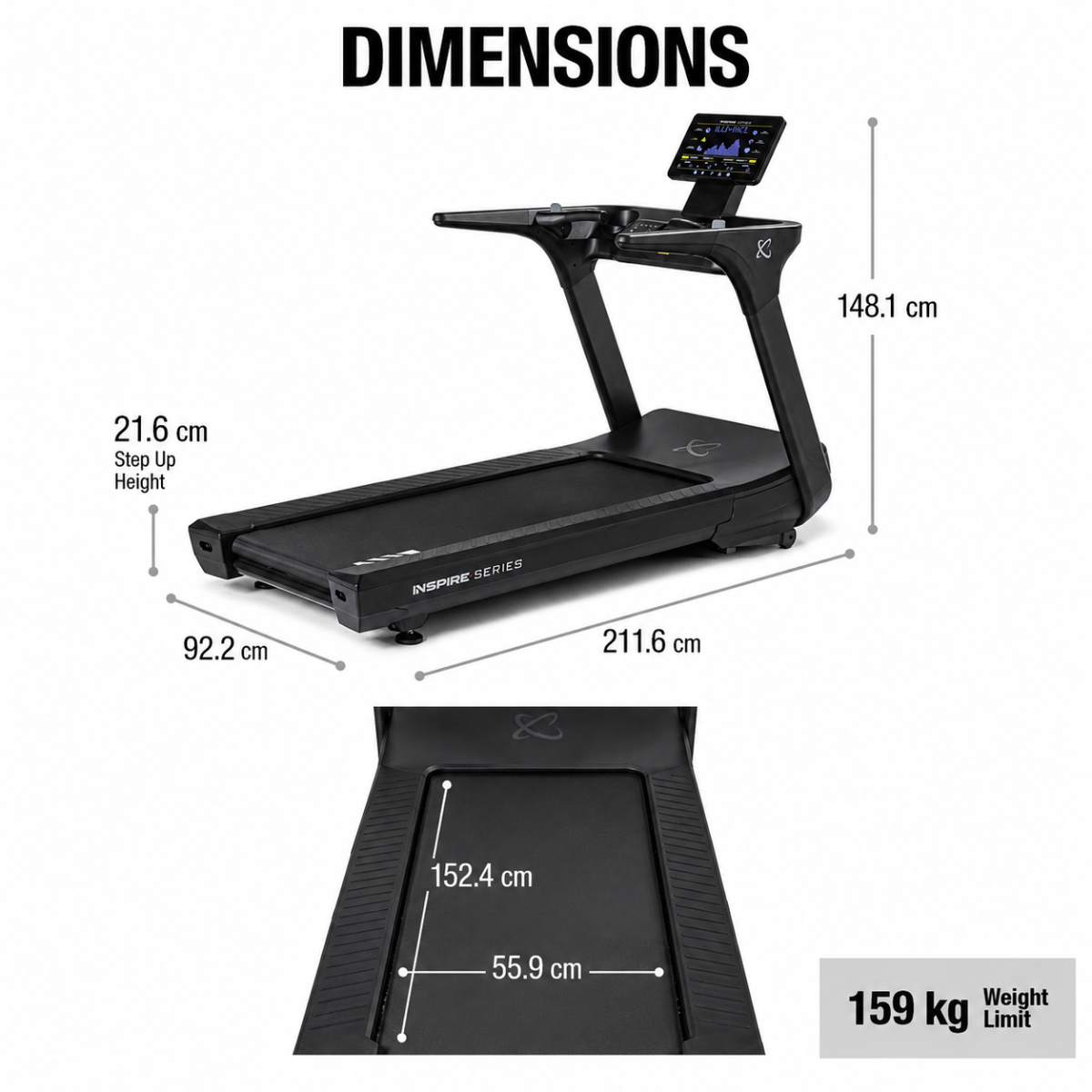 Inspire Series T7 Treadmill