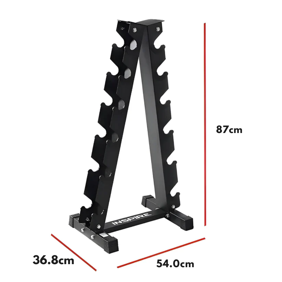 Vertical Dumbbell Rack for 6 Pairs – Space-Saving & Durable