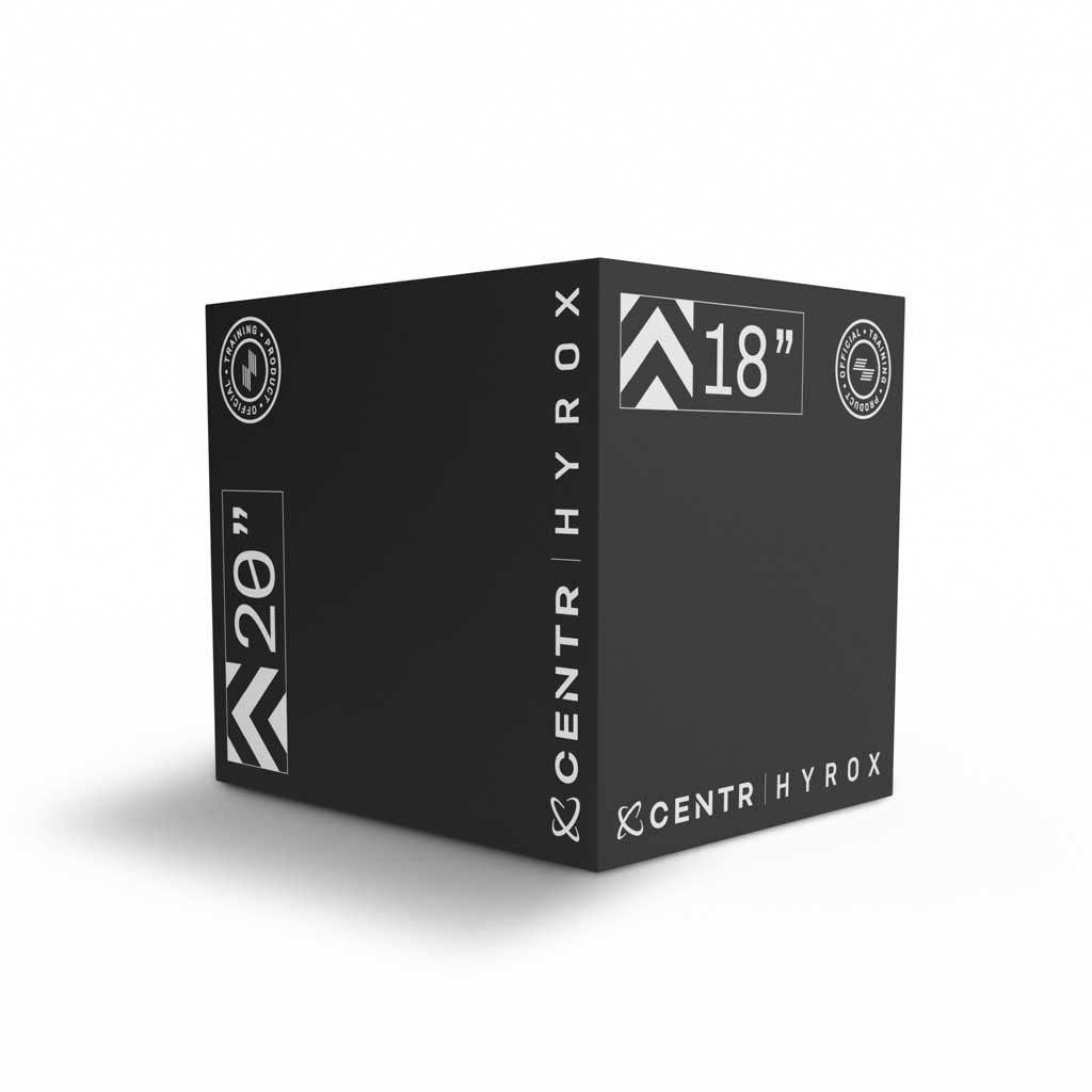Centr x HYROX foam plyo box 40.6 × 45.7 × 50.8 cm, angled product view