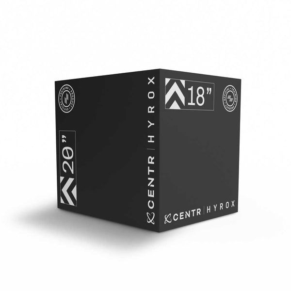 Centr x HYROX foam plyo box 40.6 × 45.7 × 50.8 cm, angled product view