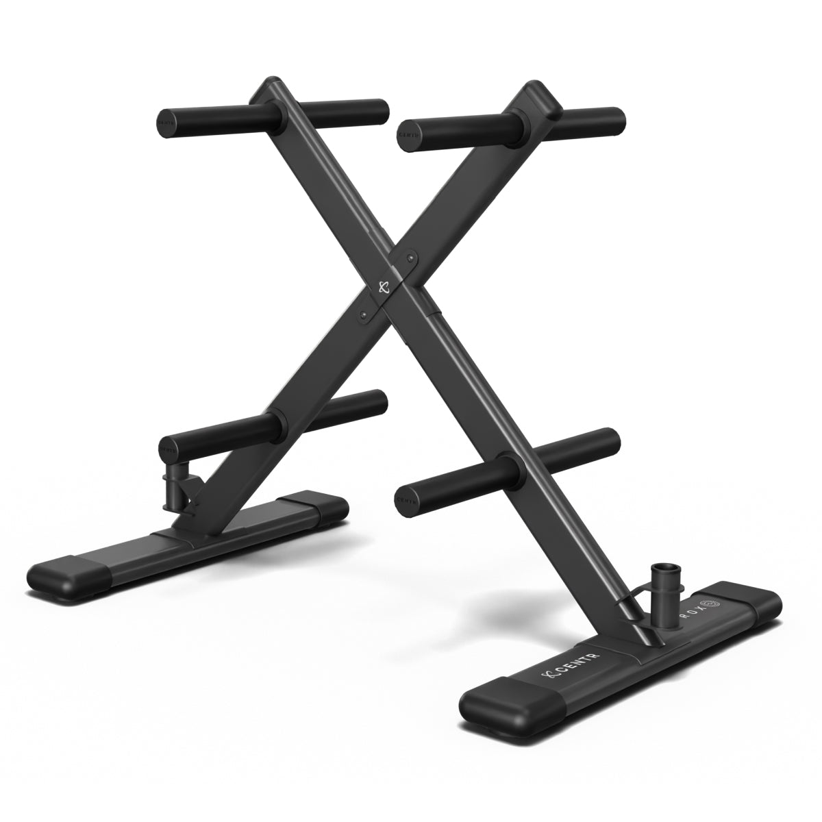 Centr x HYROX Training Series Olympic plate tree, angled full view