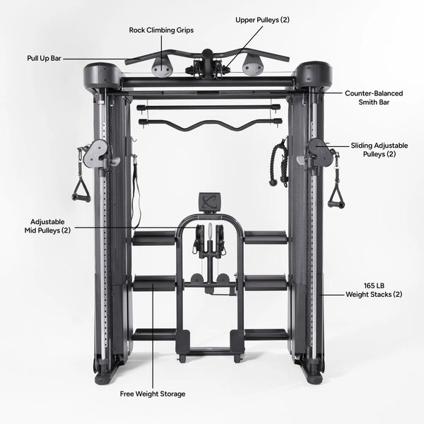 FT2 PRO Smith Functional Trainer y Banco Ajustable FID7 PRO Conjunto
