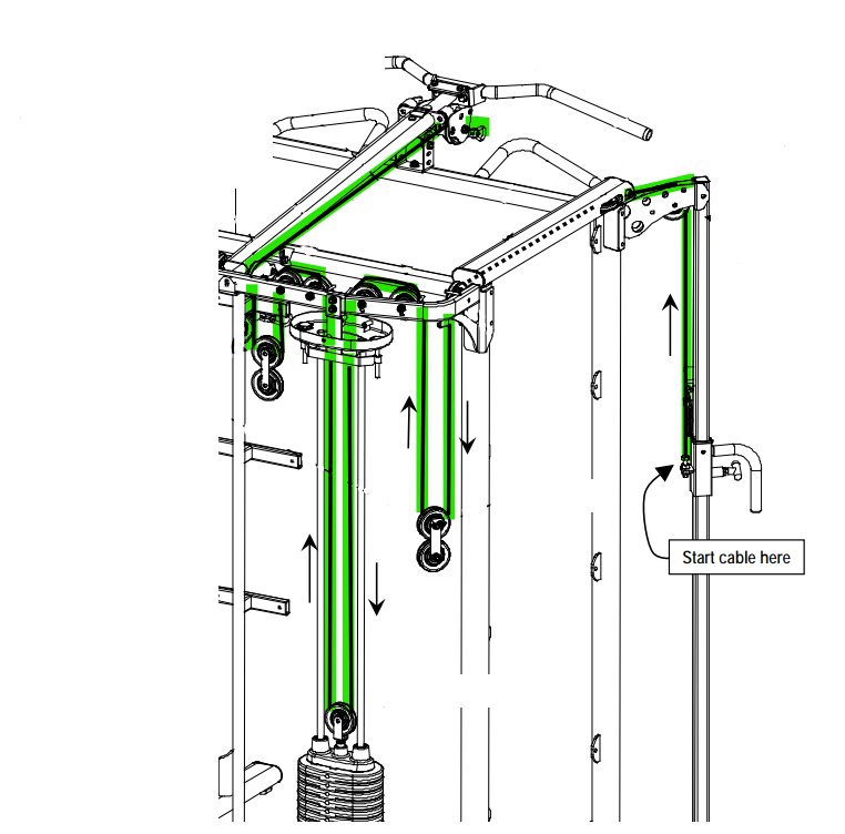 Inspire SCS Upper Cable - Centrcentrllc